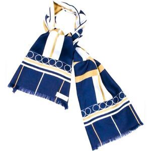 Bianchini Ferier Silk Scarf Hand Rolled and Fringed, Made in France 66" Long